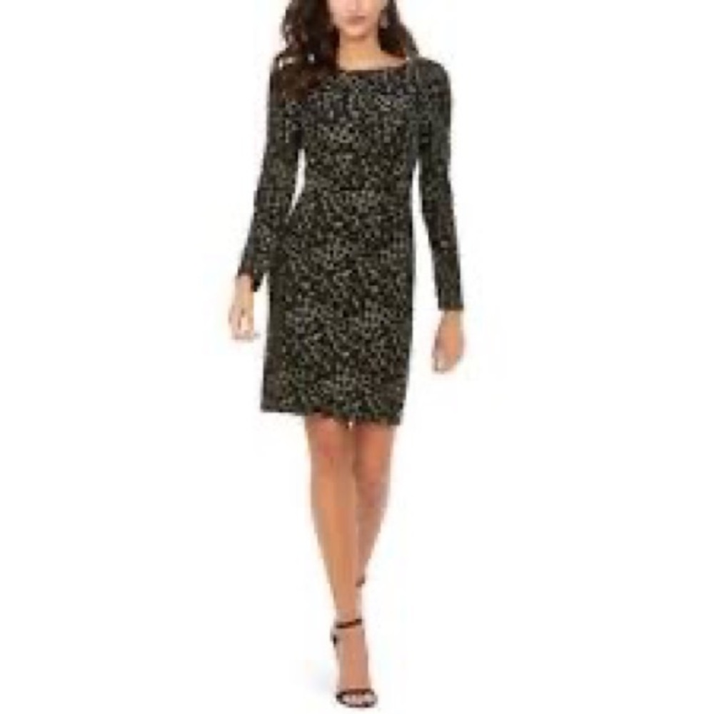 Eien leopard print cut out dress 2XL